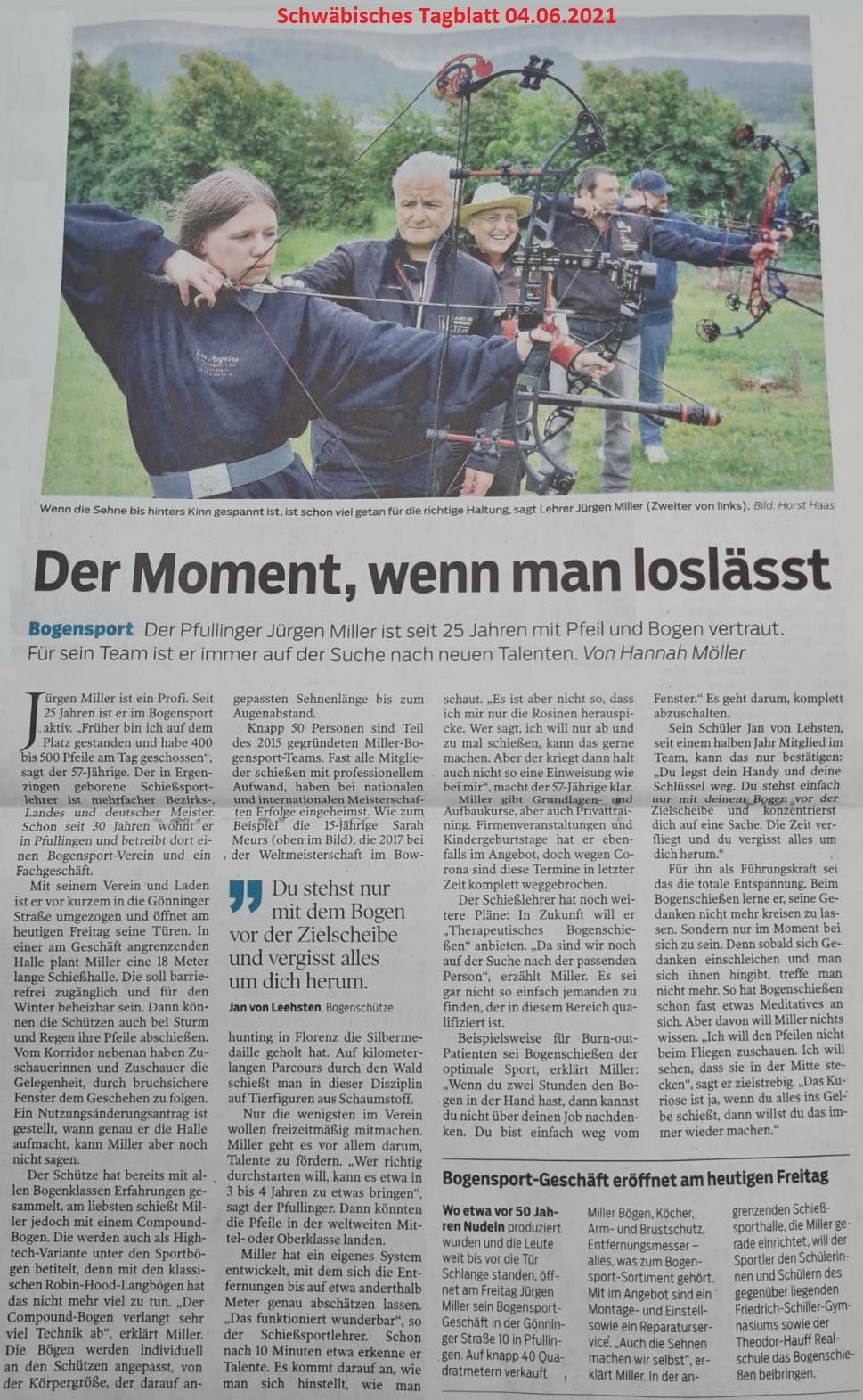 Artikel Schwäbisches Tagblatt
