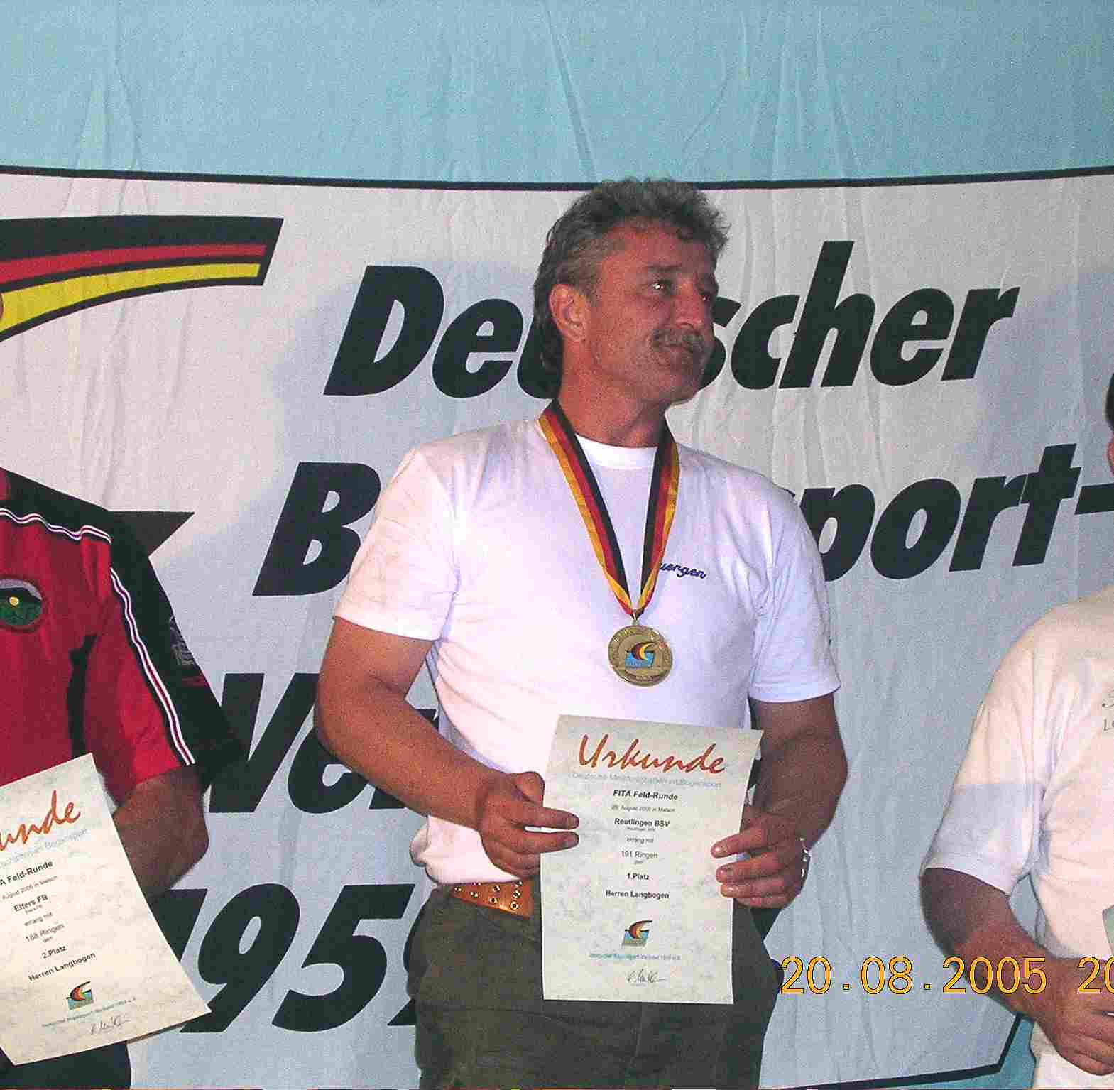 DBSV DM 2005 1. Platz Langbogen